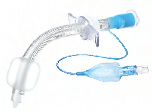 Зміцнена трахеостомічна трубка з регульованим фланцемз манжетою низького тиску, довга, розмір 7,0, Sumi